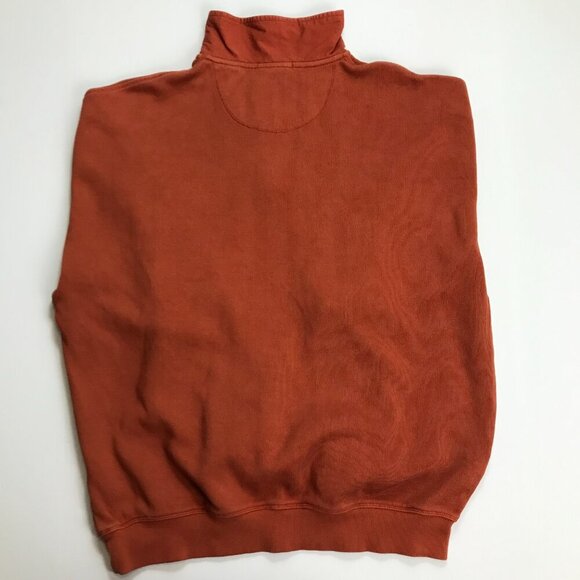 Tommy Bahama Men Zip Orange Cotton Large Pullover - Picture 5 of 5